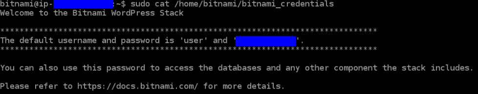 Bitnami password