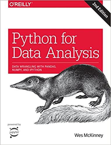 "Python for Data Analysis" book cover