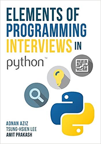 "Elements of Programming Interviews in Python" book cover