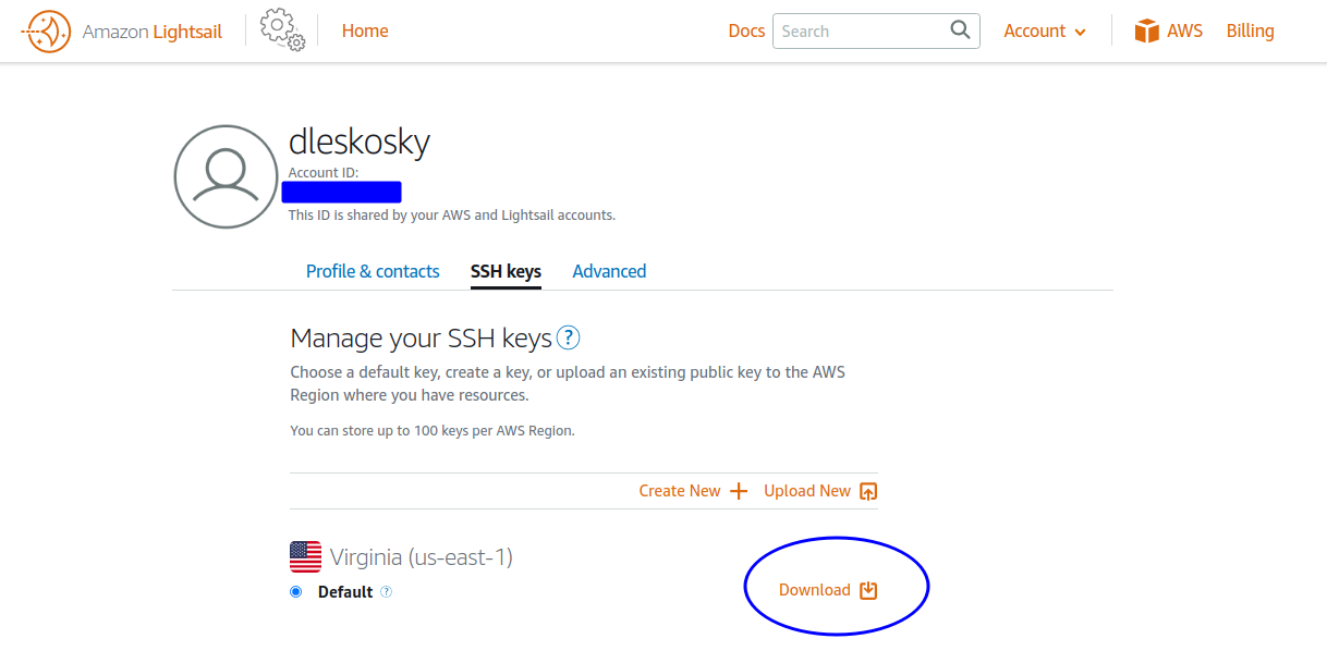 SSH Keys Download
